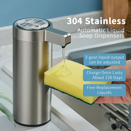 Ecoshyne Stainless Steel Sensor Soap Dispenser