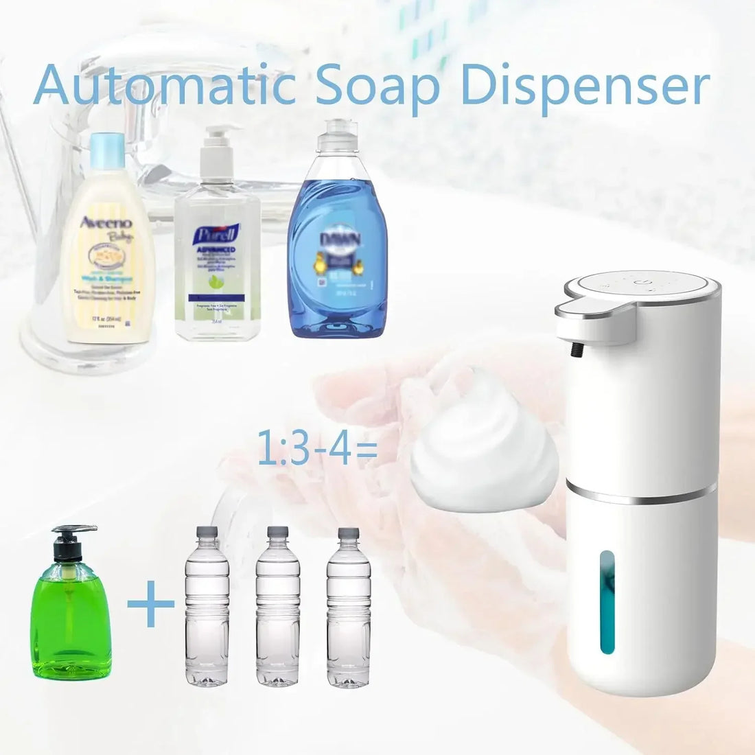 Ecoshyne Touchless Soap Dispenser — Foam & Liquid