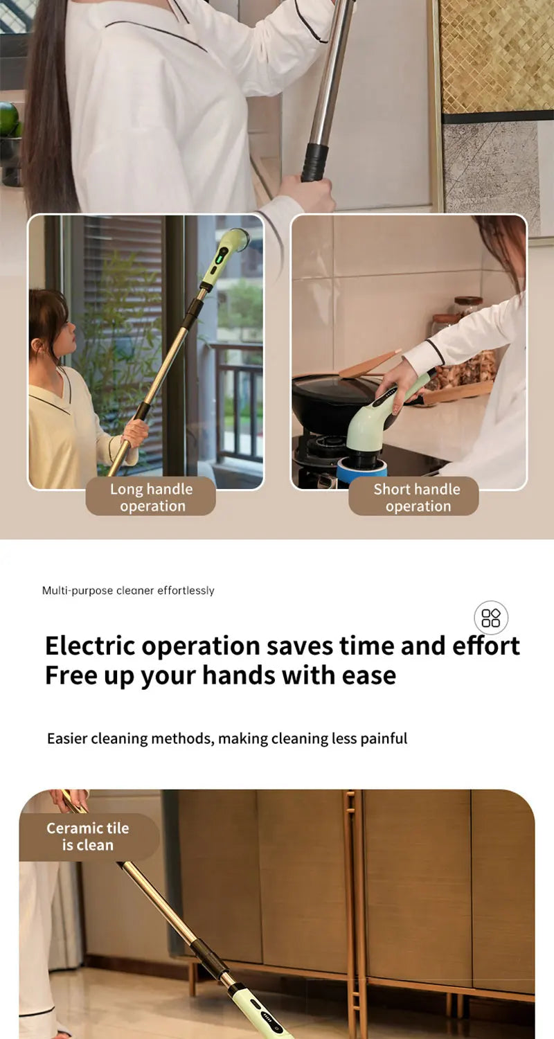 Ecoshyne Power Scrubber — Cordless Electric Spin Cleaner