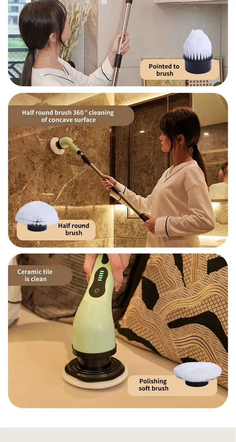 Ecoshyne Power Scrubber — Cordless Electric Spin Cleaner