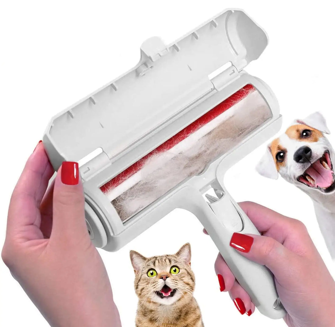 Ecoshyne Reusable Pet Hair Roller with Self-Cleaning Base