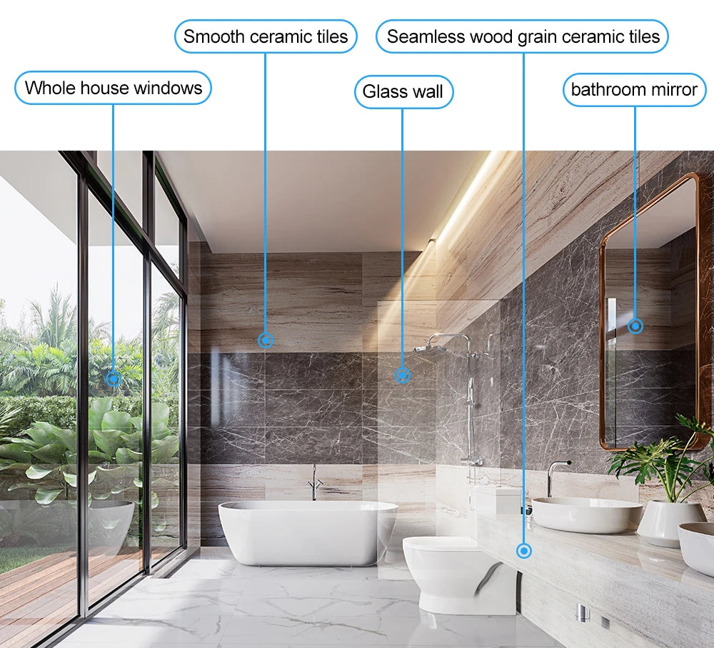 Window Cleaning Robot ABIR WD8, Dual Water Spray,Laser Sensor,High Vacuum Suction,Smart Home Glass Wall Wet Dry Cleaning Robot