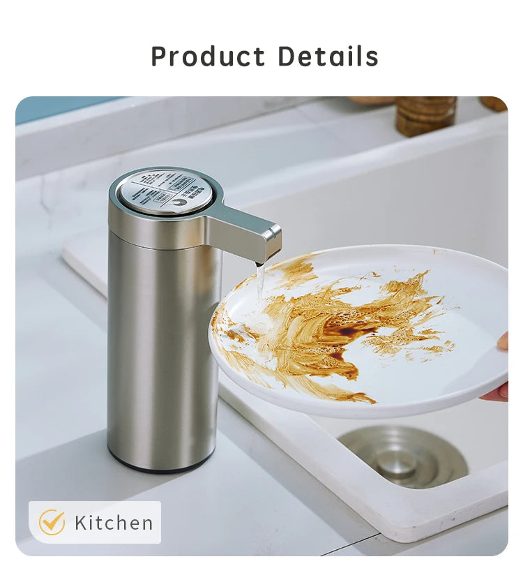 Ecoshyne Stainless Steel Sensor Soap Dispenser
