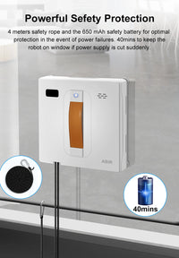 Ecoshyne Robot Window Cleaner — Laser Navigation, 4500Pa