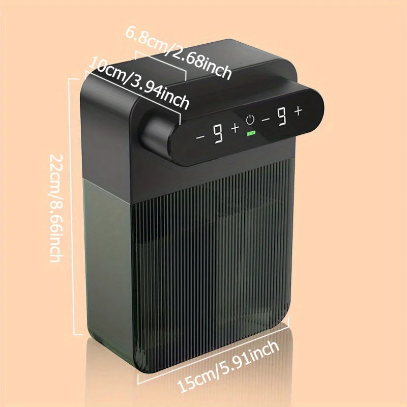 Ecoshyne Dual-Head Touchless Soap Dispenser — Foam & Liquid, Wall-Mountable
