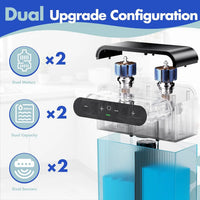 Ecoshyne Dual-Head Touchless Soap Dispenser — Foam & Liquid, Wall-Mountable