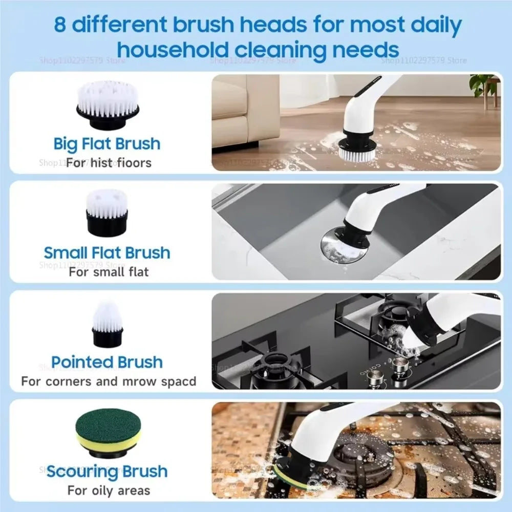 Ecoshyne Power Scrubber — Cordless Electric Spin Cleaner