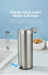 Ecoshyne Stainless Steel Sensor Soap Dispenser