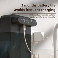 Ecoshyne Dual-Head Touchless Soap Dispenser — Foam & Liquid, Wall-Mountable