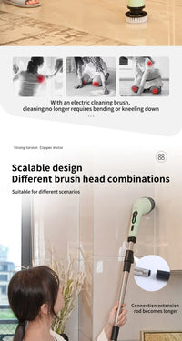 Ecoshyne Power Scrubber — Cordless Electric Spin Cleaner