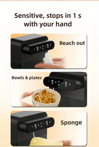 Ecoshyne Dual-Head Touchless Soap Dispenser — Foam & Liquid, Wall-Mountable