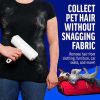 Ecoshyne Reusable Pet Hair Roller with Self-Cleaning Base