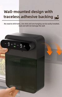 Ecoshyne Dual-Head Touchless Soap Dispenser — Foam & Liquid, Wall-Mountable