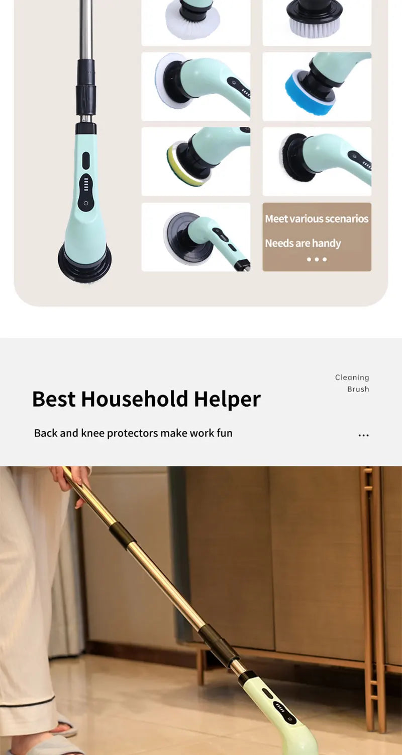 Ecoshyne Power Scrubber — Cordless Electric Spin Cleaner
