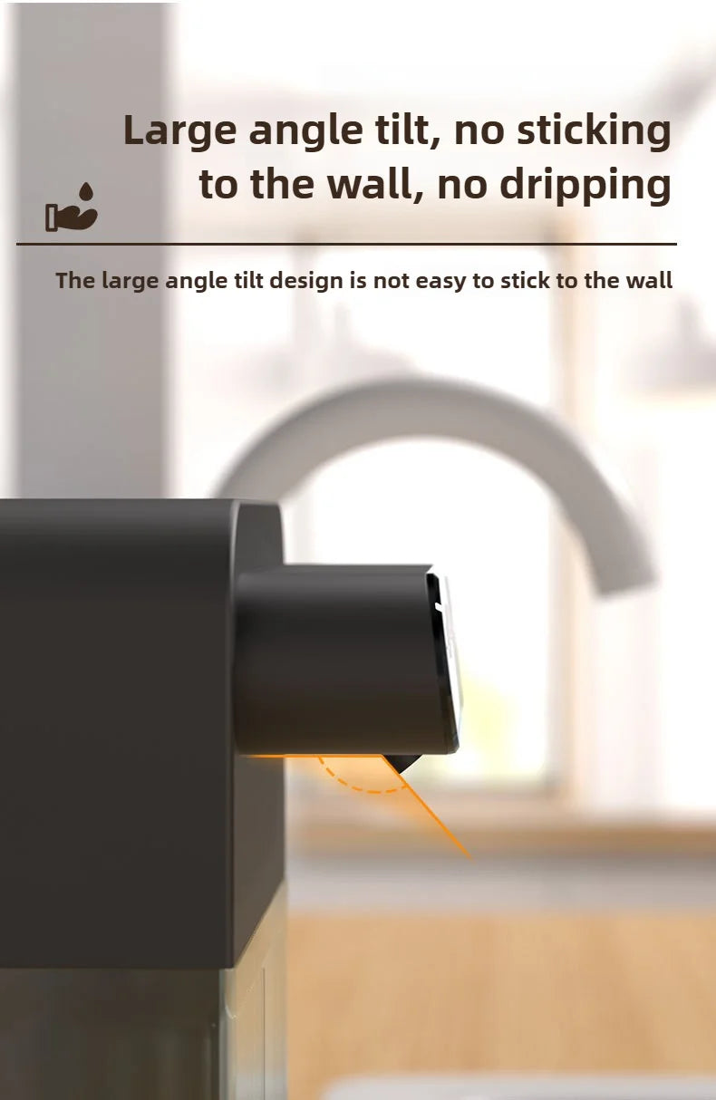 Ecoshyne Dual-Head Touchless Soap Dispenser — Foam & Liquid, Wall-Mountable