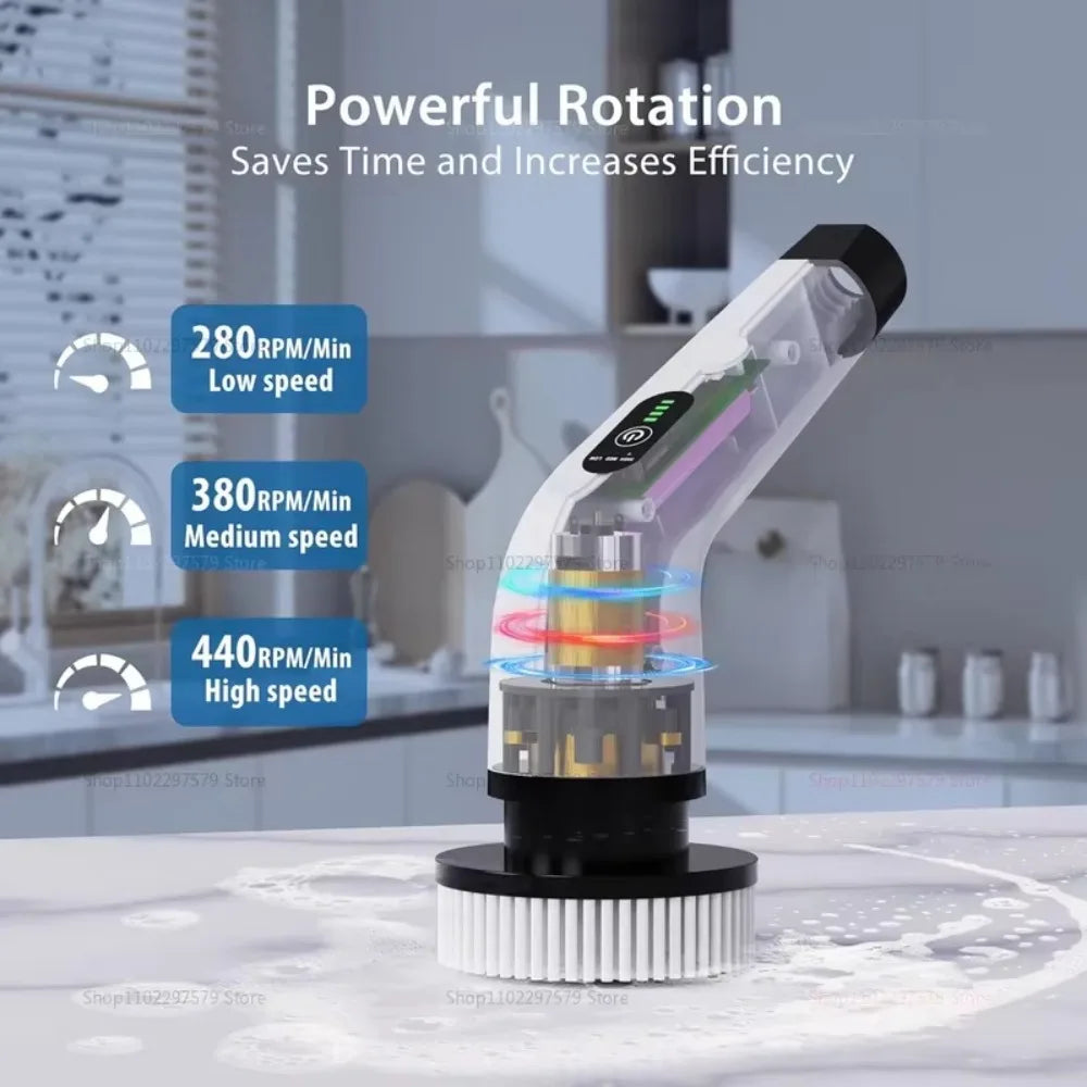 Ecoshyne Power Scrubber — Cordless Electric Spin Cleaner