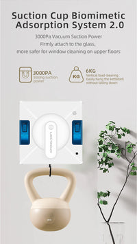 Ecoshyne Window Cleaning Robot — Laser Navigation, 4-Way Spray